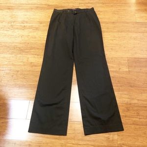 Burberry London black wide leg high rise pants. 8